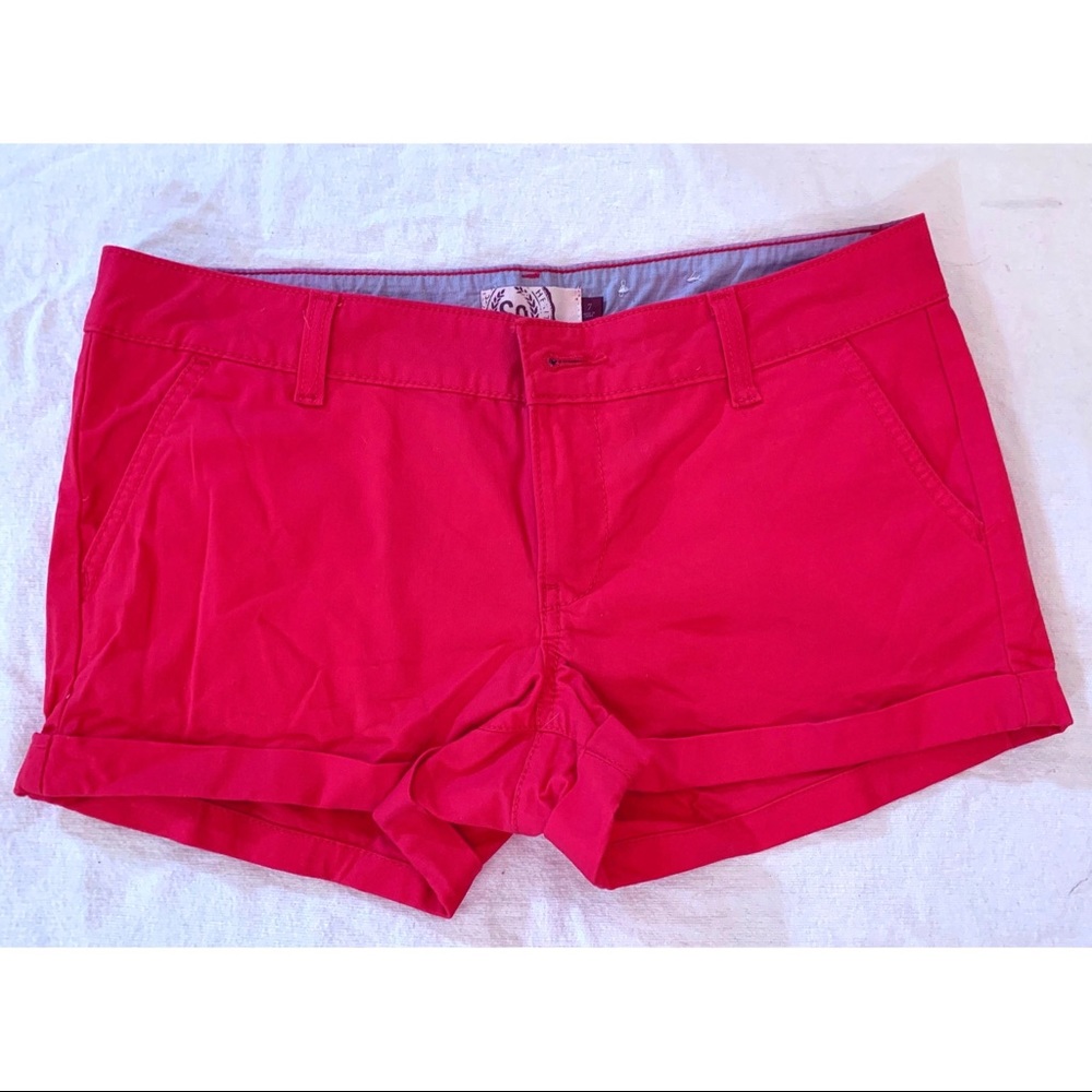 SO Tomato Red/Hot Pink Shorts NWOT